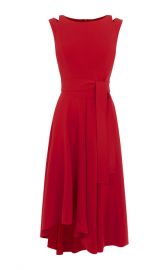 TIE-BELT MIDI DRESS at Karen Millen